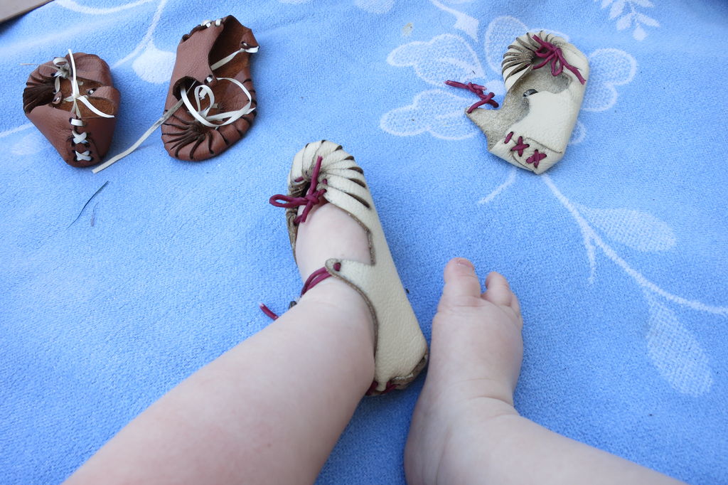 Baby with shoes